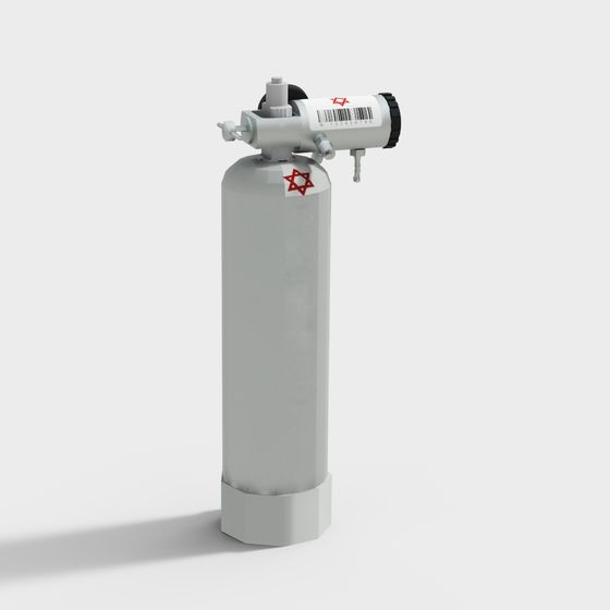 Industrial Oxygen Cylinder 3D Model