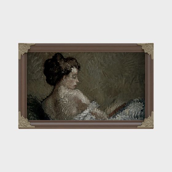Retro Portrait Frame 3D Model
