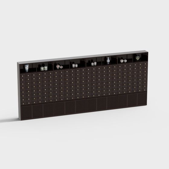 Retro Storage Cabinet 3D model