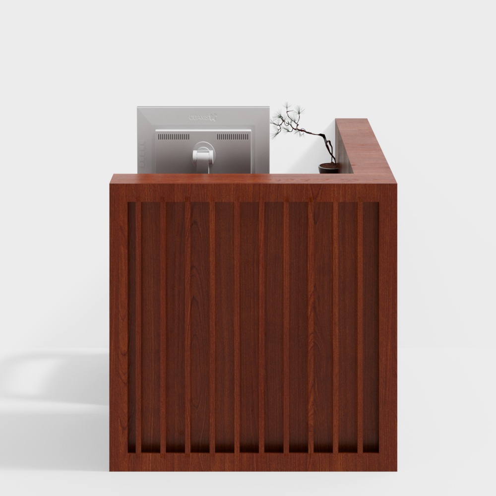 Consultation and registration front desk in the lobby of the Traditional Chinese Medicine Center