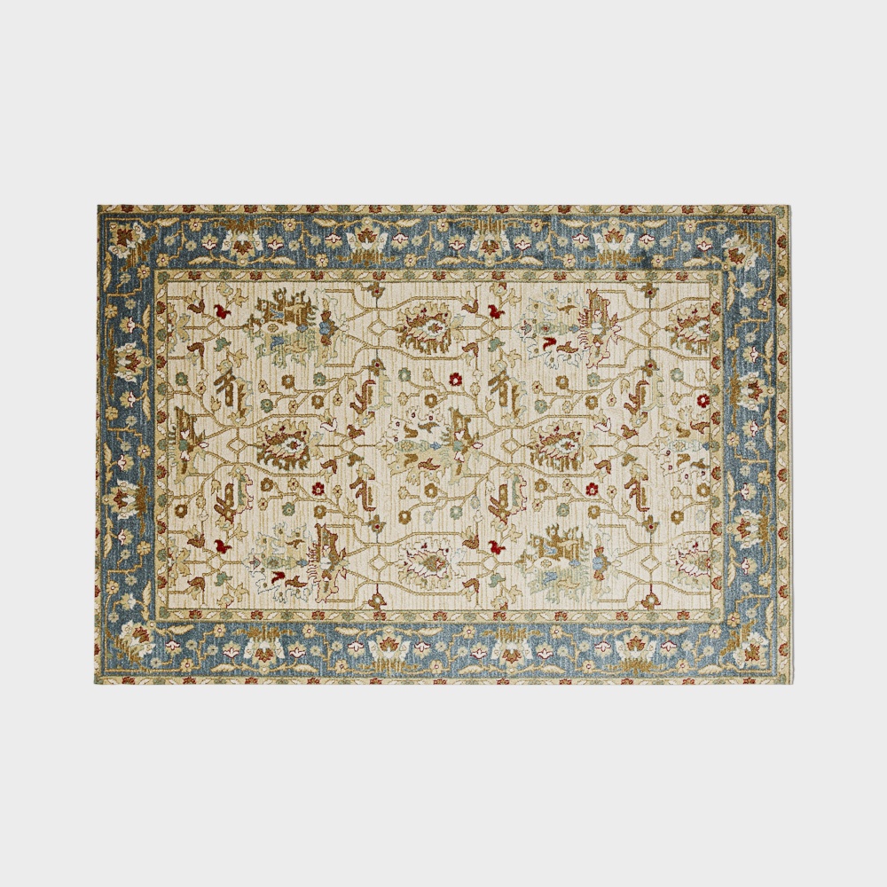 Elegant Oriental Rug 3D Model – Low-Poly Traditional Design