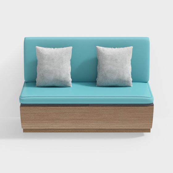 Southeast Asia Double Deck 3D Model in Blue