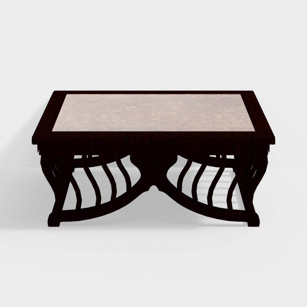 Vintage Style Coffee Table 3D model
