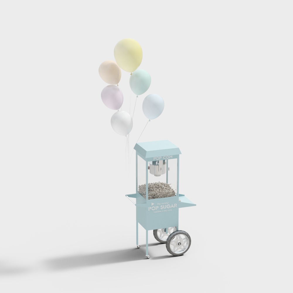 Trolley popcorn machine