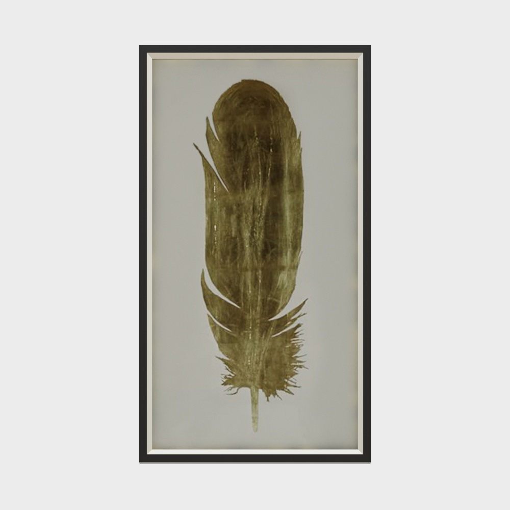 Ancient Feather 3D Model – Low-Poly Natural Texture