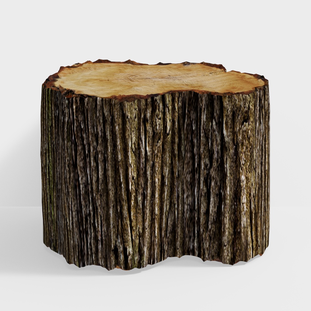 Natural Tree Stump 3D model