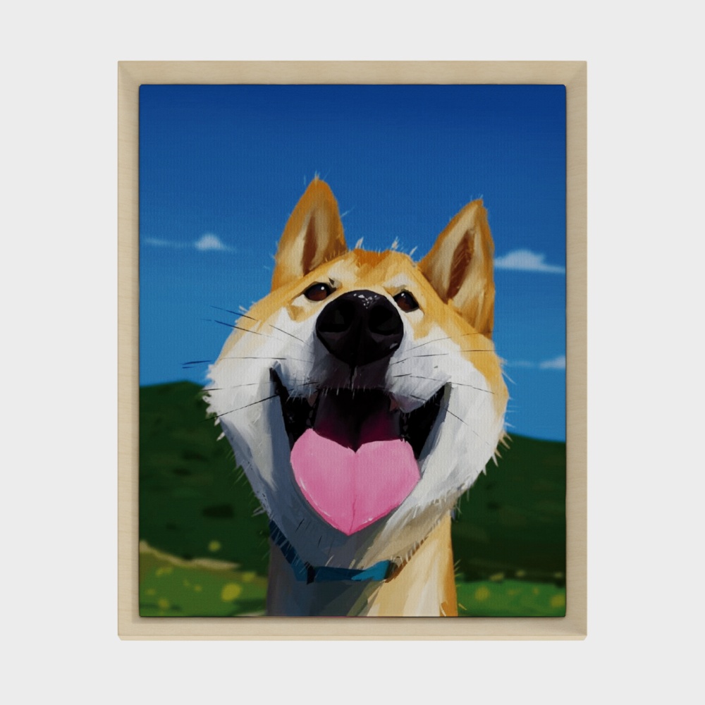 宠物店狗狗表情卡通插画