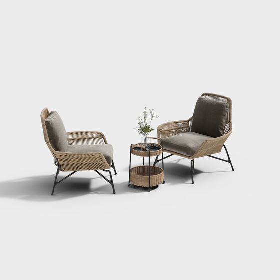 Cozy Retreat 3D model for Relaxing Spaces