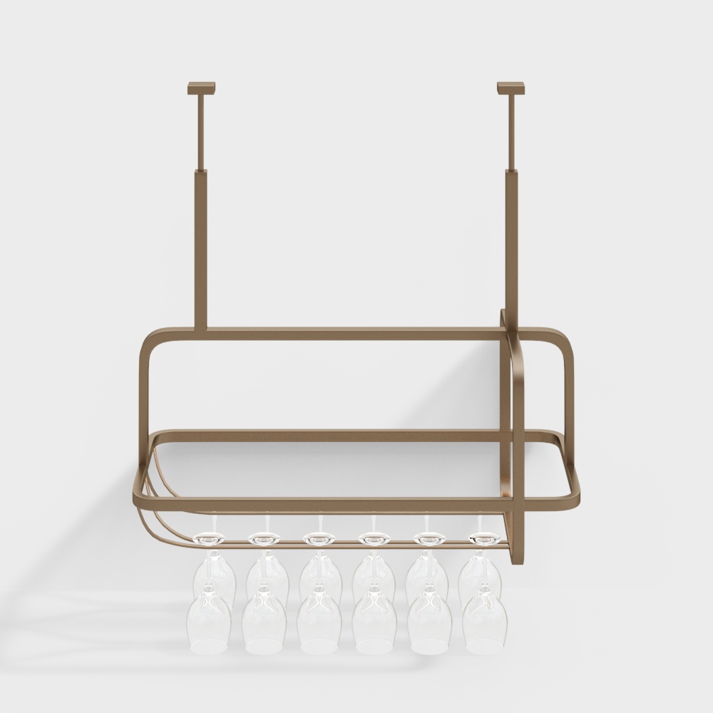 Étagère à verres à vin de restaurant