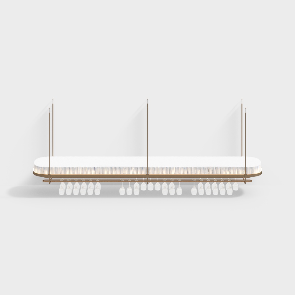 Restaurant wine glass rack