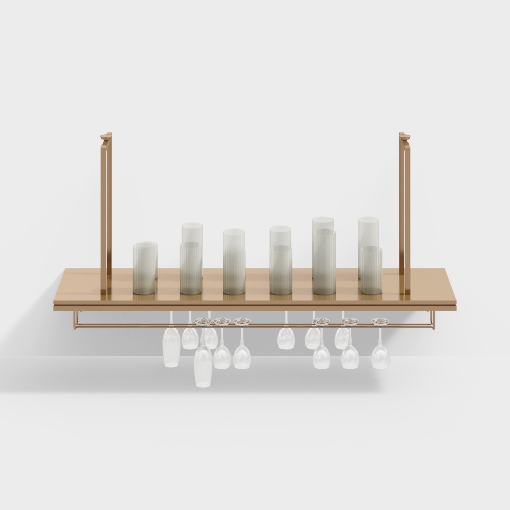 酒吧葡萄酒杯架