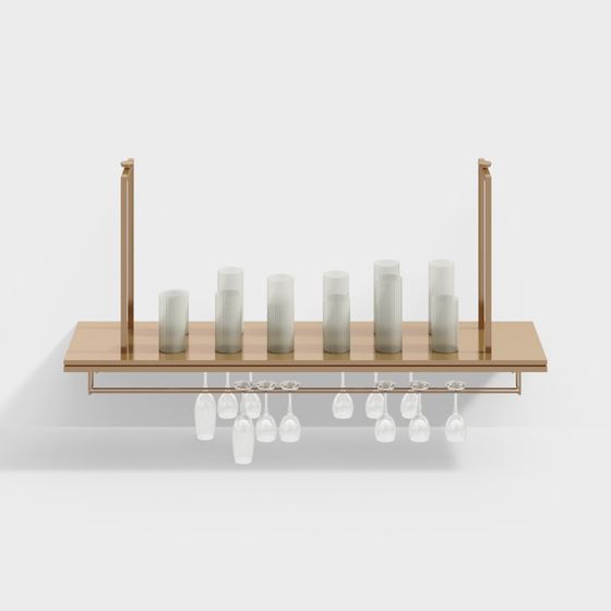 酒吧葡萄酒杯架