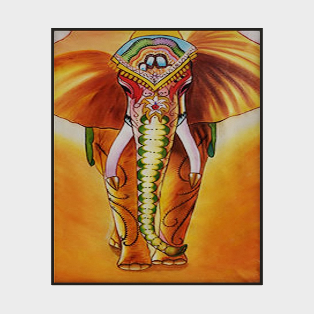 Colorful Painted Elephant 3D model