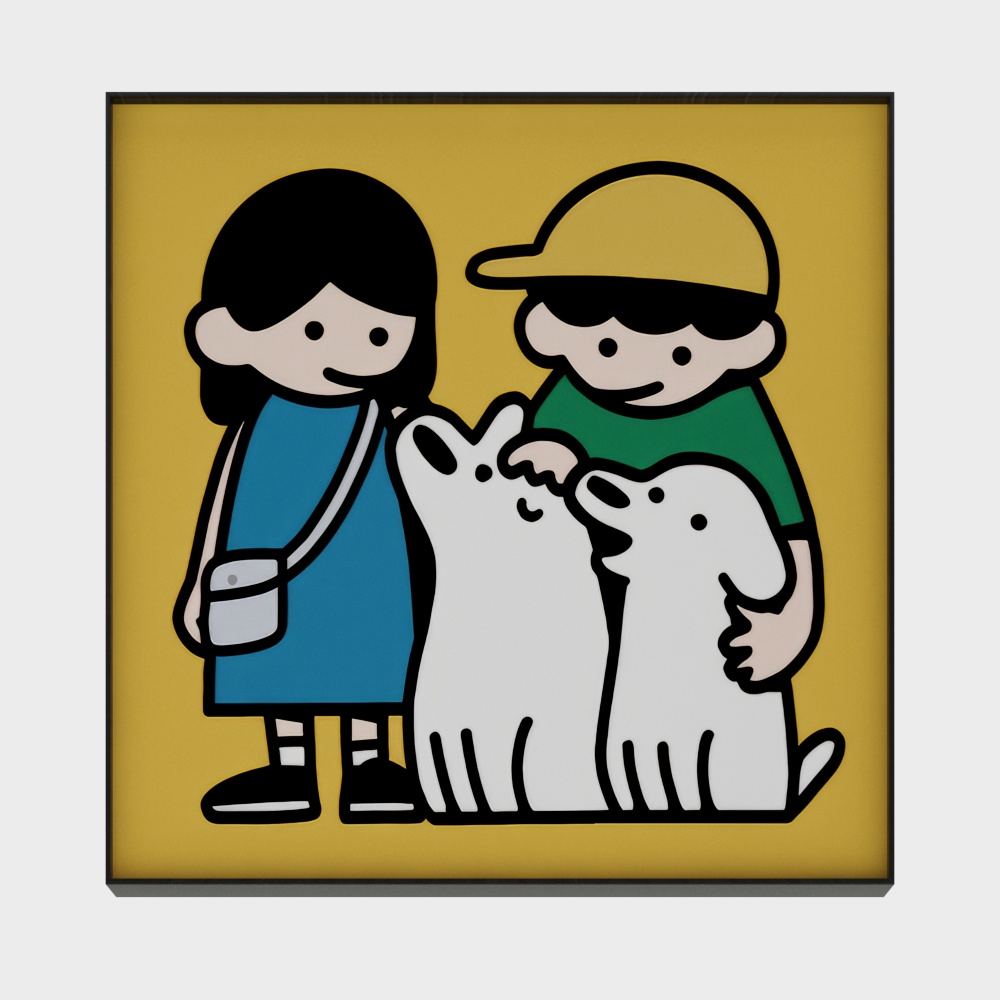 趣味宠物装饰画