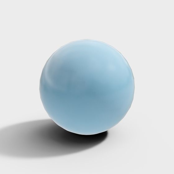 Floating Blue Sphere 3D model