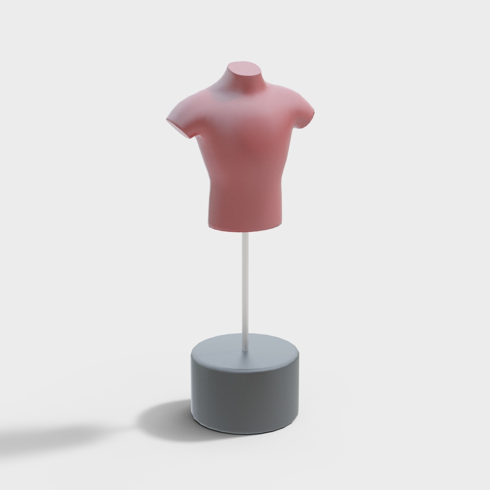 Elegant Low-Poly Fashion Model 3D Model