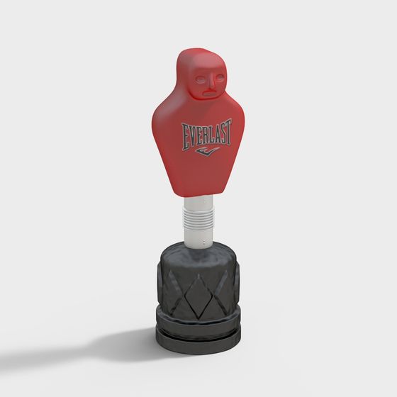 Realistic Punching Bag Dummy 3D model for Training Simulations