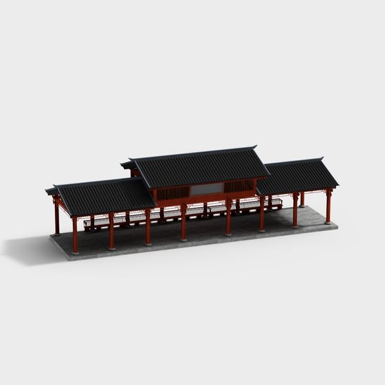 Traditional Chinese Pavilion 3D model