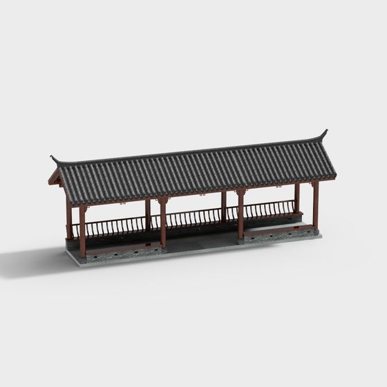 Traditional Eastern Architecture 3D model