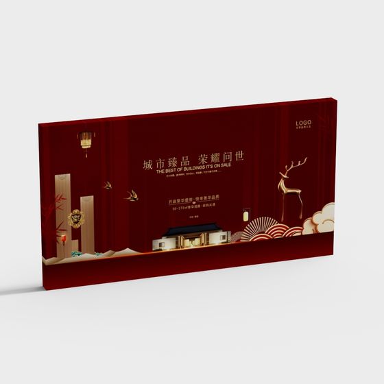 Classical Architecture Showcase Box 3D model for Unique Projects