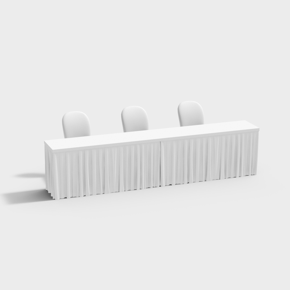 Sign-in desk at event site