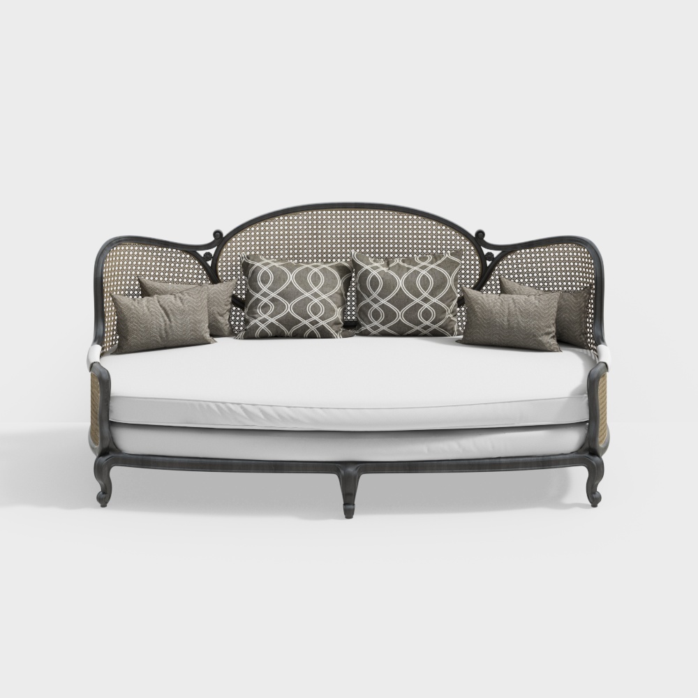 Vintage Elegance Sofa 3D model