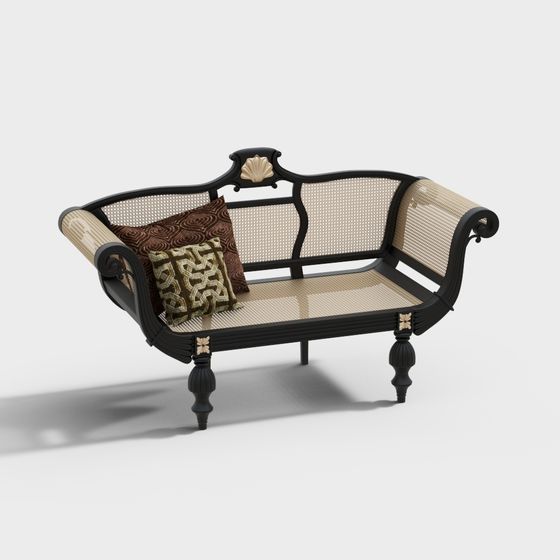 Victorian Elegance Sofa 3D model for Contemporary Designs