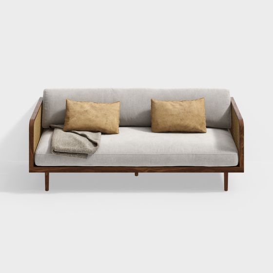Cozy Retreat 3D Model Sofa