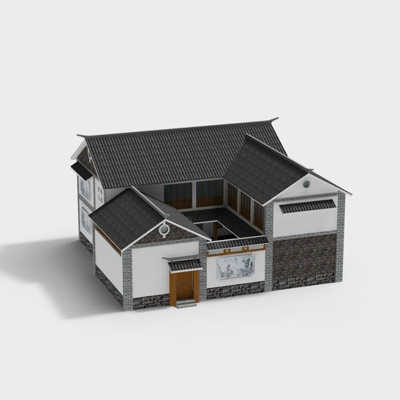 Traditional Chinese House 3D model