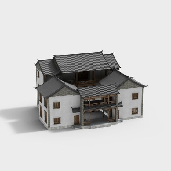 Traditional and Modern Fusion 3D Model