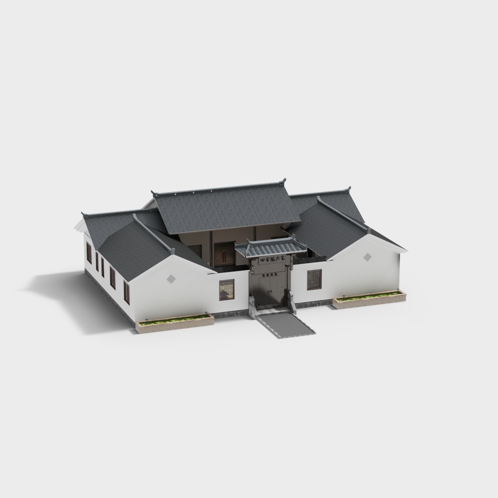 Oriental Ancient House 3D model