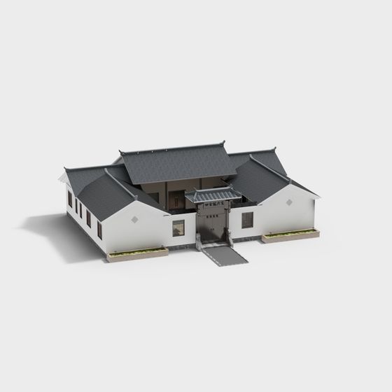 Oriental Ancient House 3D model