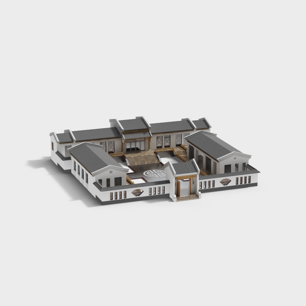 Traditional Chinese Architectural Model 3D model