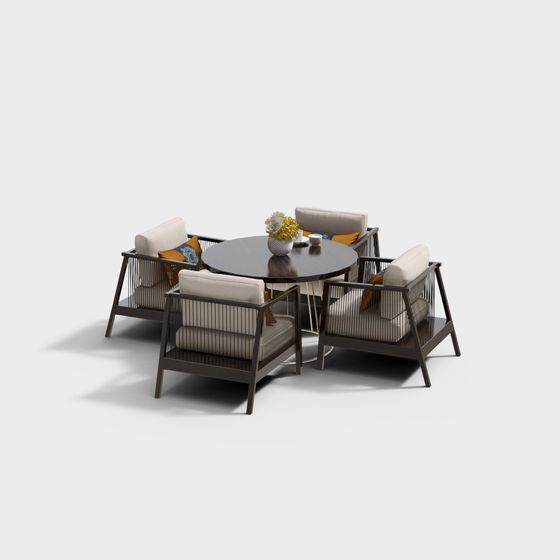 Urban Living Room 3D Model for Creative Projects
