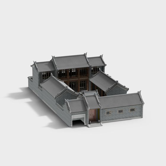 Traditional Chinese Courtyard 3D model