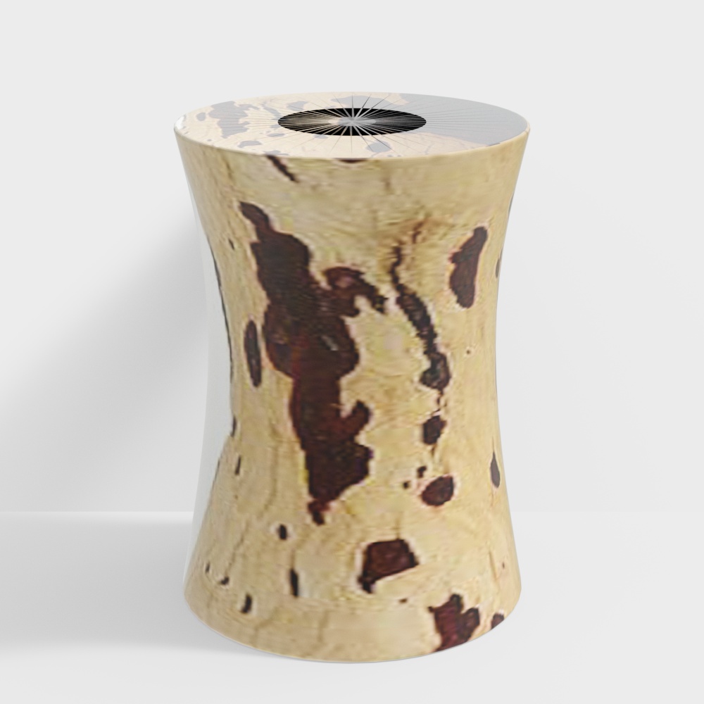 Nature's Resilience Low-Poly 3D Model – Rustic Wood Texture