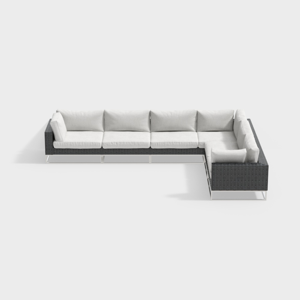 Southeast Asian corner sofa