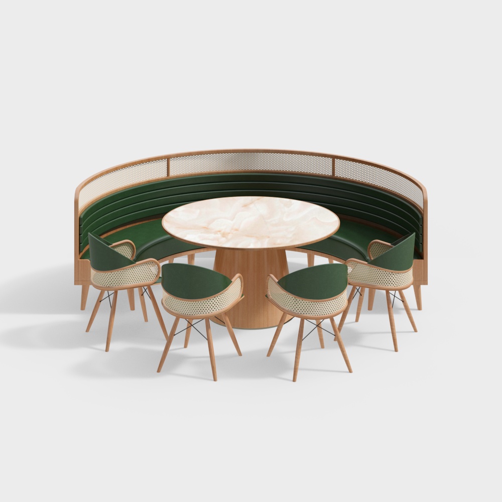Round Table Lounge 3D Model – Eco-Friendly Design