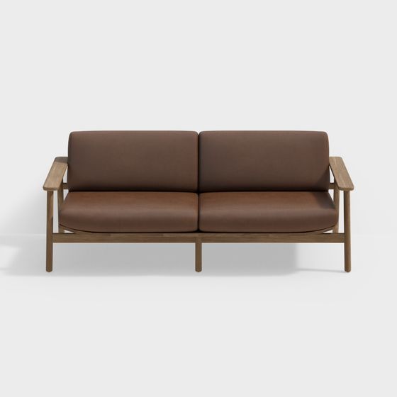 Modern Minimalist 3D Sofa Model