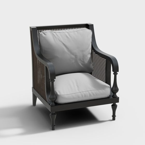 Vintage Lounge Chair 3D Model