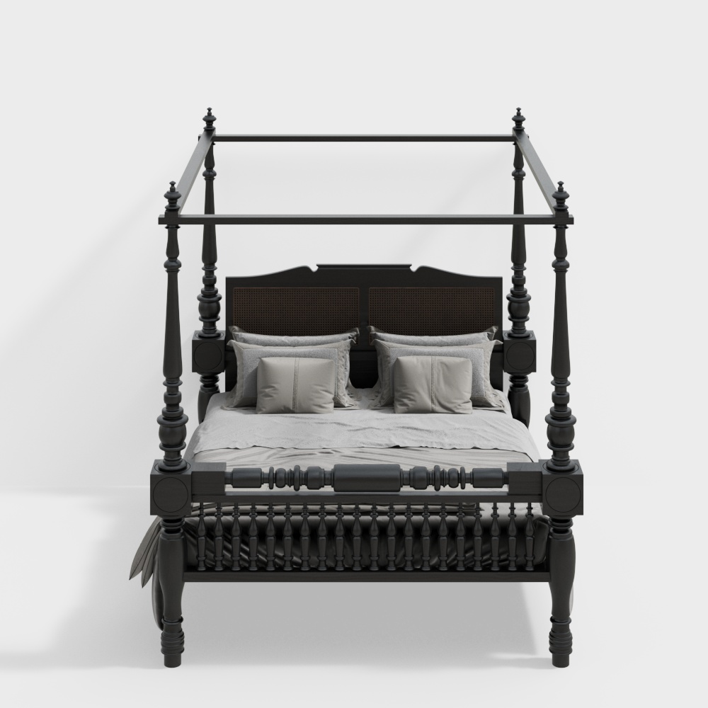 Südostasiatisches Doppelbett