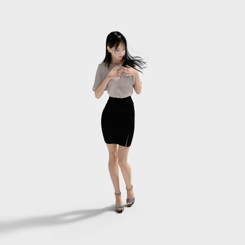 girl character model