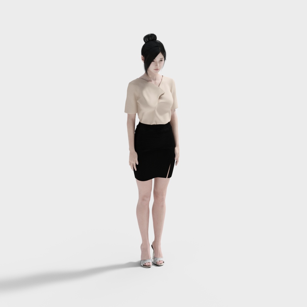 City Stroll 3D Model for Modern Urban Projects