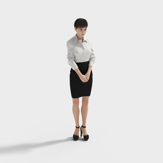 Urban Chic Female 3D model