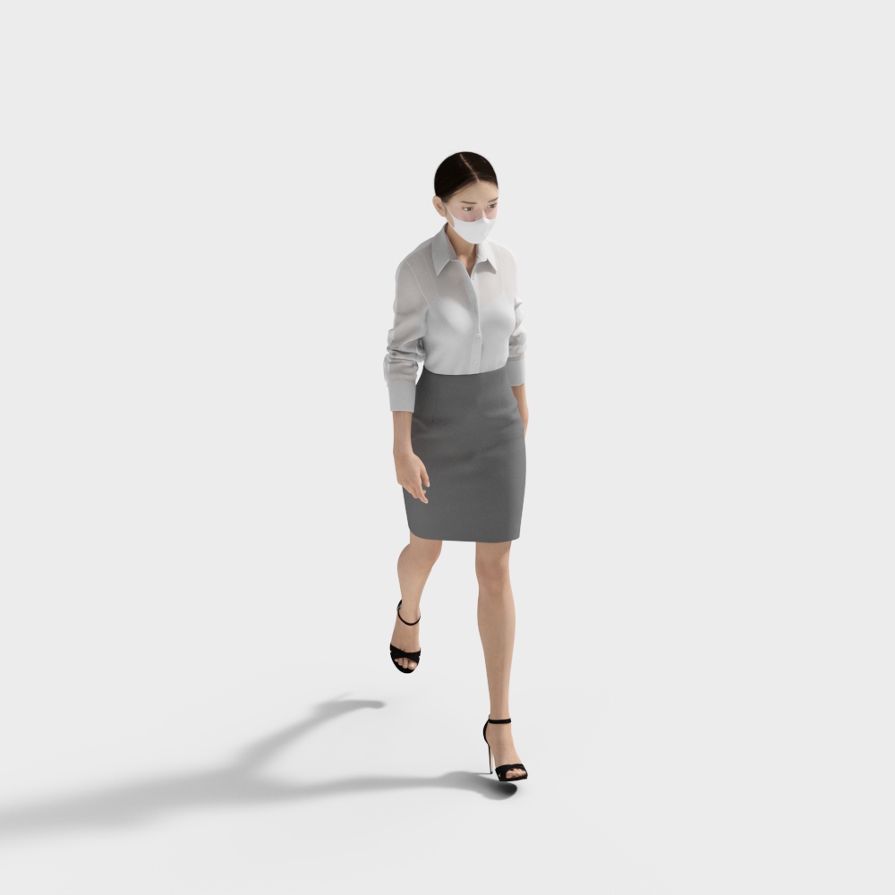 female staff character