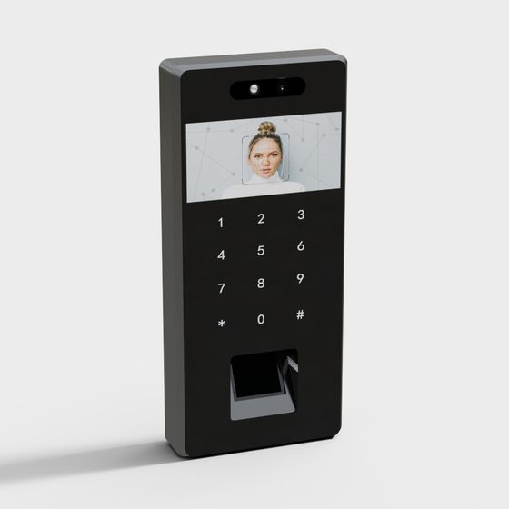 Smart Access Control Panel 3D model