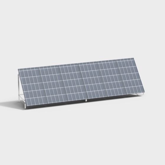 Solar Panel Array 3D model