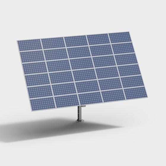 Realistic Solar Panel 3D Model for Sustainable Design