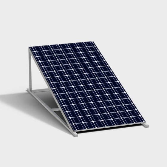 Low Poly Solar Panel 3D model