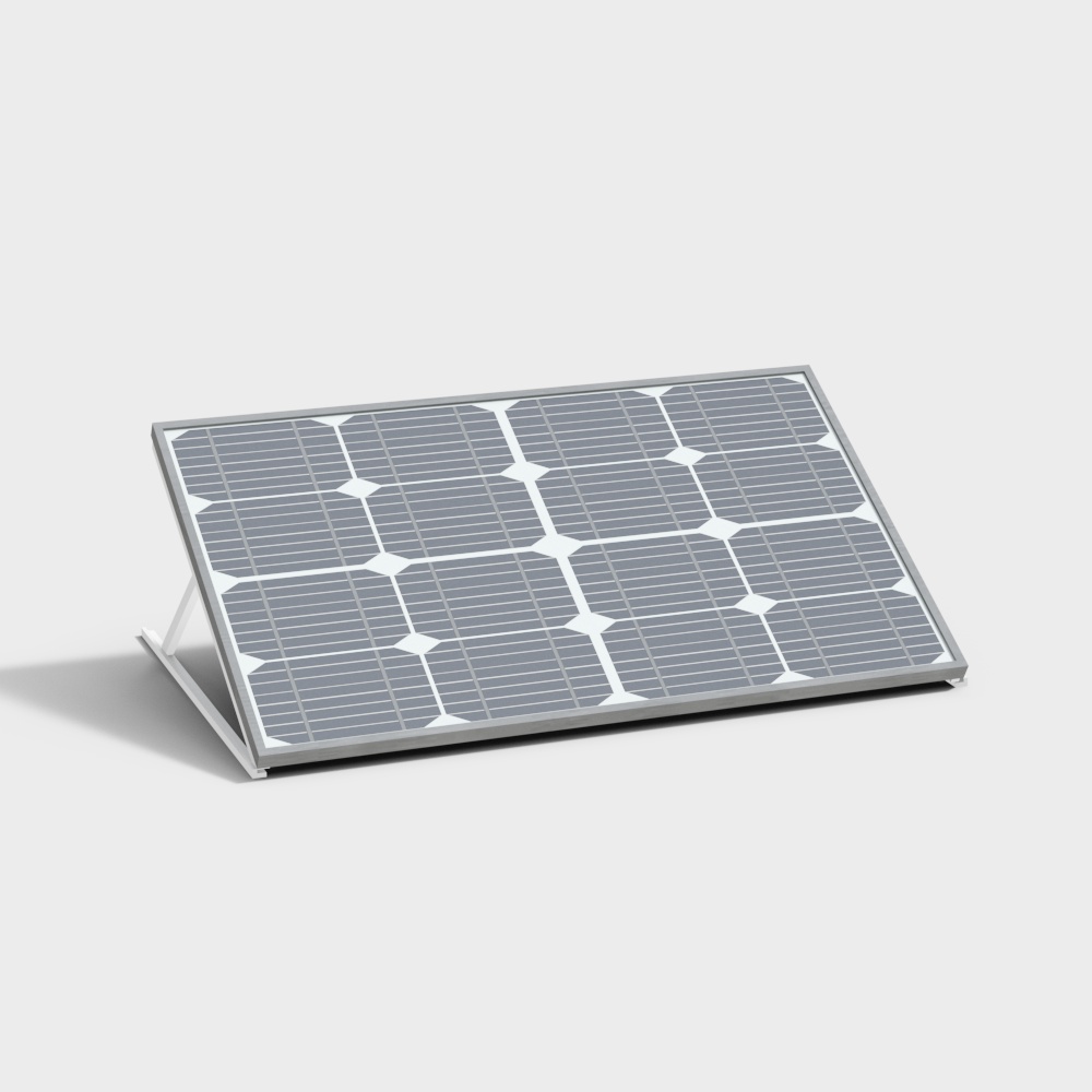 Stylish Solar Panel 3D Model
